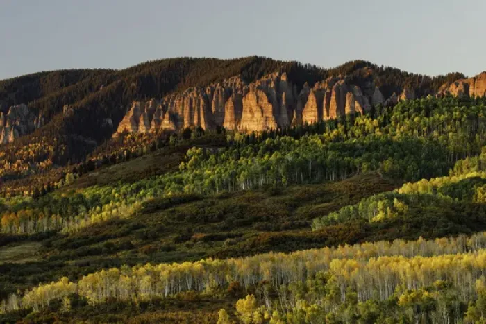 Framed Print : Cimarron range at sunset in autumn, San Juan Mountains, eastern Ouray County, Colorado Framed Print : Cimarron range at sunset in autumn, San Juan Mountains, eastern Ouray County, Colorado