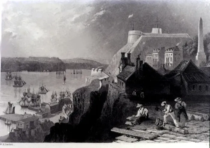 Framed Print : The Citadel of Quebec. 18th cent. Canada