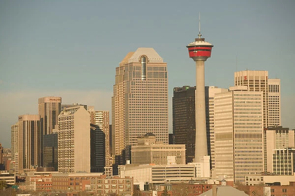 02. Canada, Alberta, Calgary: City Skyline from Ramsay Area  /  Morning