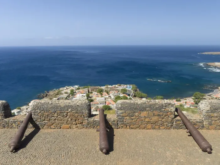 Framed Print : City view. Fortress Forte Real de Sao Filipe. Cidade Velha Framed Print : City view. Fortress Forte Real de Sao Filipe. Cidade Velha