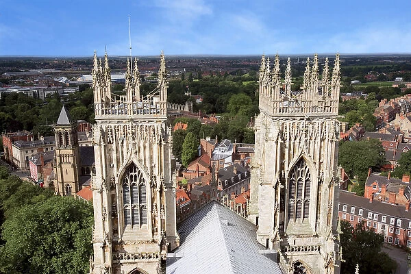 City of York, York Minster, cathedral, the biggest gothic building in northern Europe