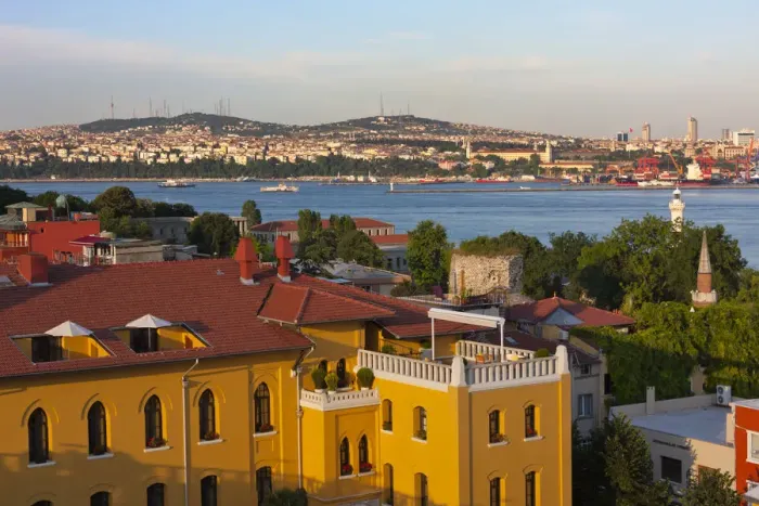 Framed Print : Cityscape along the Bosphorus, Istanbul, Turkey Framed Print : Cityscape along the Bosphorus, Istanbul, Turkey