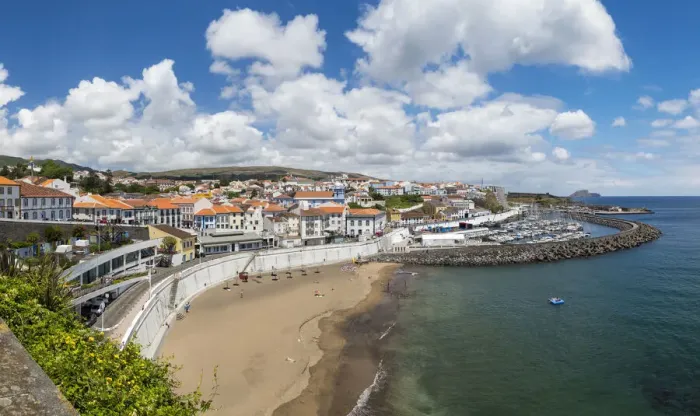 Framed Print : Cityscape. Capital Angra do Heroismo historic center (UNESCO World Heritage Site)