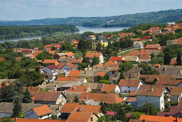 Cityscape of Sremski Karlovci by the Danube River, Serbia