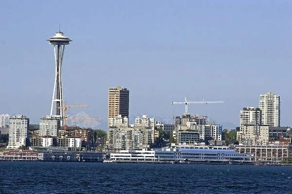 Cityscape view including the Space Needle at Seattle, Washington