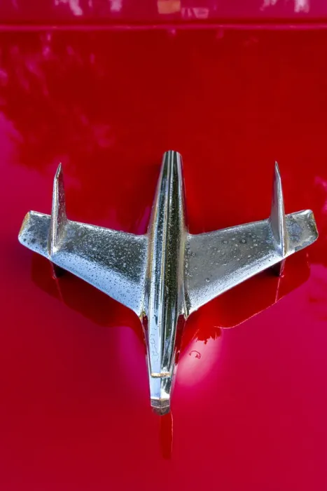 Framed Print : Detail of a classic blue American car in Vieja, old Habana, Havana, Cuba