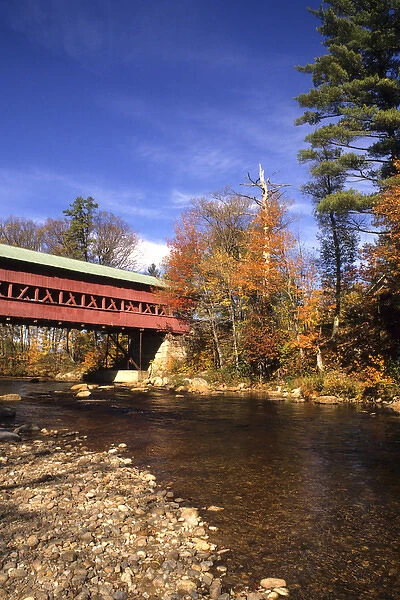 Classic Covered Bridge in New England in Vermont