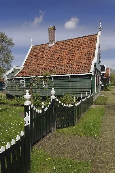 Classic Dutch homes, Zaanse Schans, Holland, Netherlands
