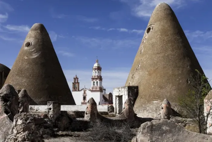 Framed Print : Clay ovens for baking the mezcal plant at Jaral de Berrio, San Felipe, Mexico