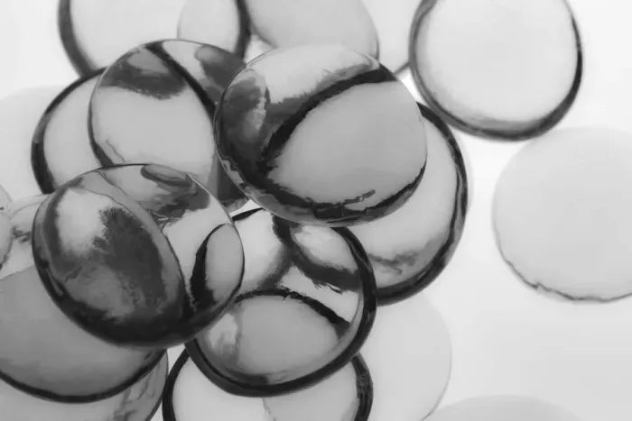 Framed Print : Clear Glass Pebbles with light Framed Print : Clear Glass Pebbles with light