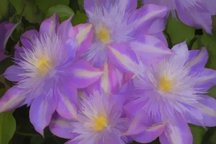 Framed Print : Clematis flower