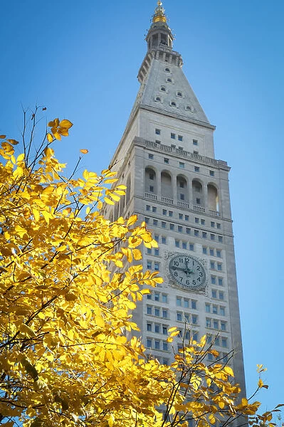 Clock tower near Madison Square park, New York City, NY. USA