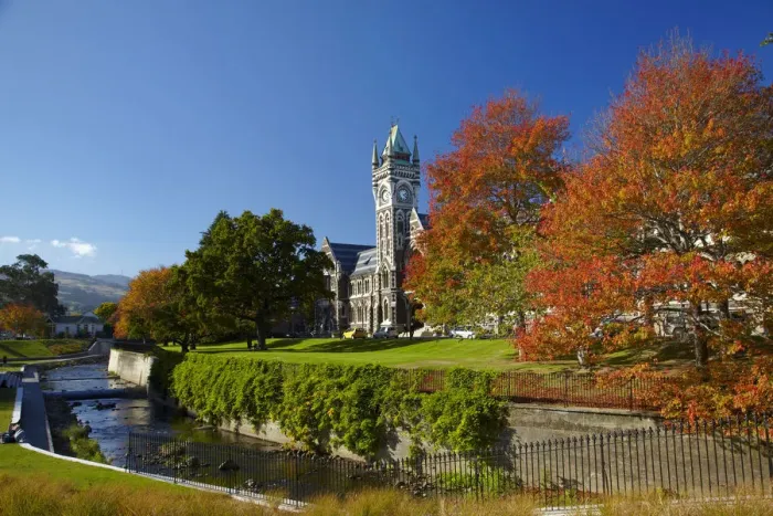 Framed Print : Clock Tower, Registry Building, University of Otago in Autumn, Dunedin, South Island Framed Print : Clock Tower, Registry Building, University of Otago in Autumn, Dunedin, South Island