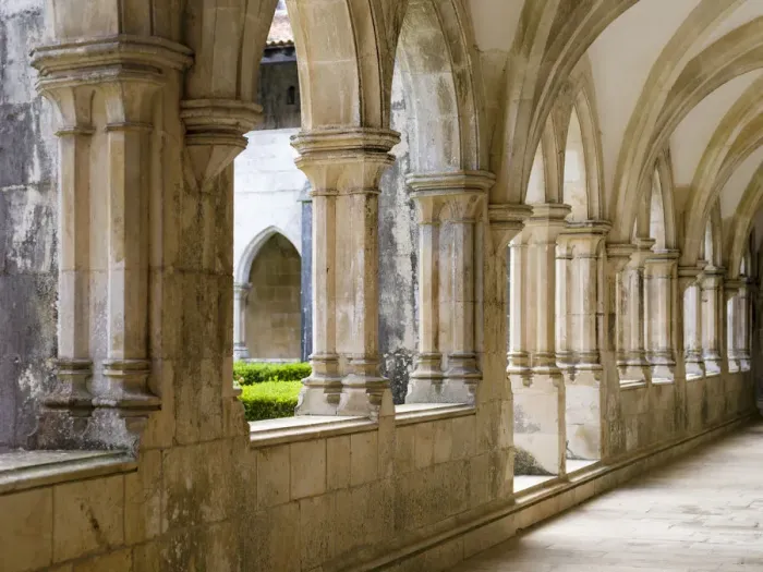 Framed Print : Cloister of king Afonso V. The monastery of Batalha, Mosteiro de Santa Maria da Vitoria