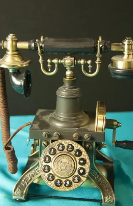 Framed Print : Close up absract of an old fashioned push-button home telephone Framed Print : Close up absract of an old fashioned push-button home telephone