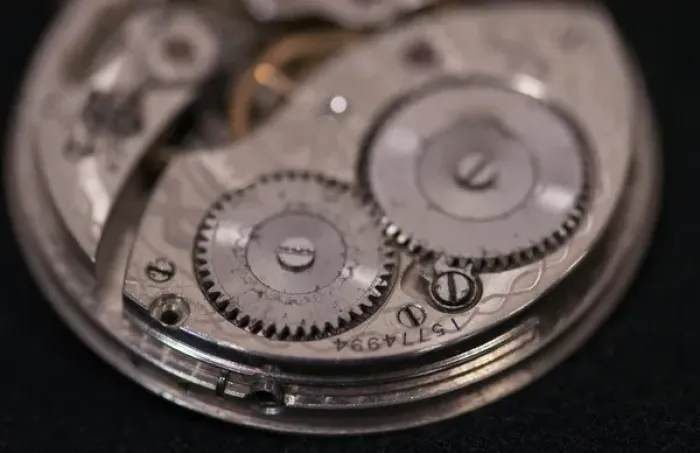 Framed Print : Close Up abstract of internal moving parts of an old watch with wheels of an antique