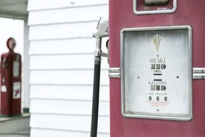 Framed Print : Close up of antique gas pump, Dwight, Illinois, USA. Route 66 Framed Print : Close up of antique gas pump, Dwight, Illinois, USA. Route 66