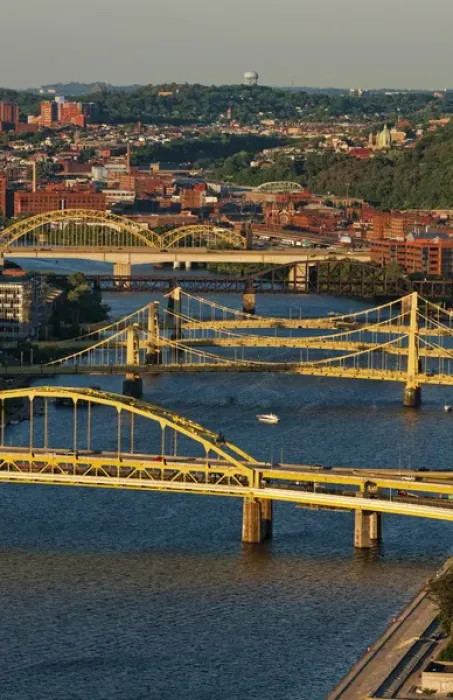 Framed Print : Close up of bridges in Pittsburgh Pennsylvania and called the City of Bridges in PA Framed Print : Close up of bridges in Pittsburgh Pennsylvania and called the City of Bridges in PA