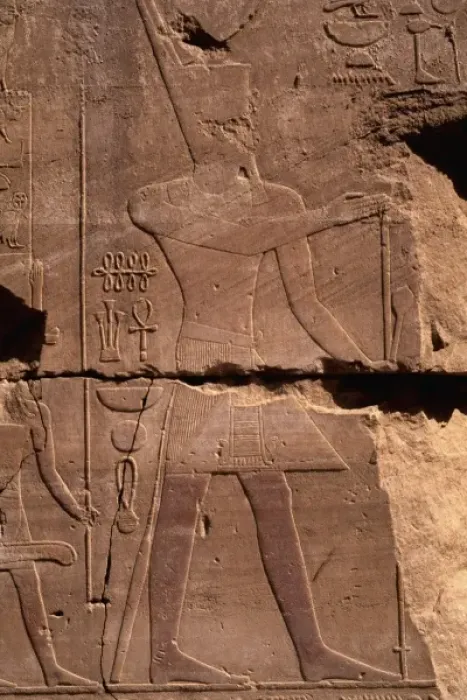 Framed Print : Close up of Hieroglyphics from ancient ruins of Temple of Luxor Egypt Framed Print : Close up of Hieroglyphics from ancient ruins of Temple of Luxor Egypt