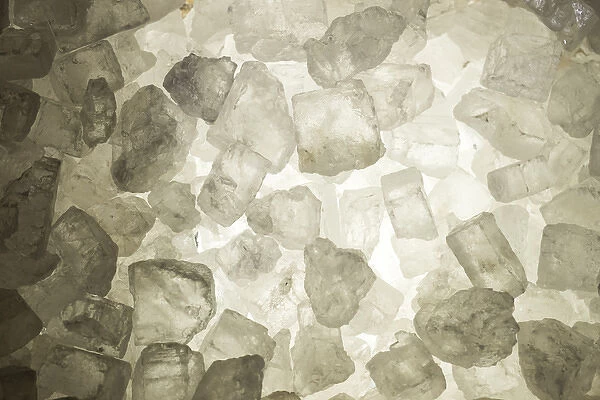 Close up of a pile of Rock salt, York, Maine, USA