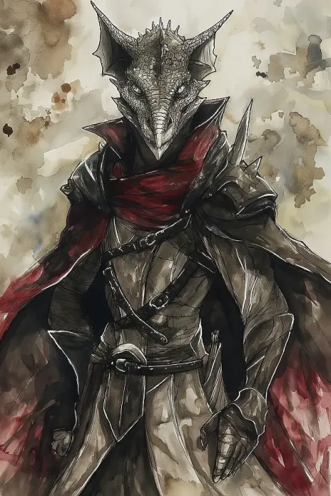 Framed Print : Close-up of alien in garb. (AI Generated)