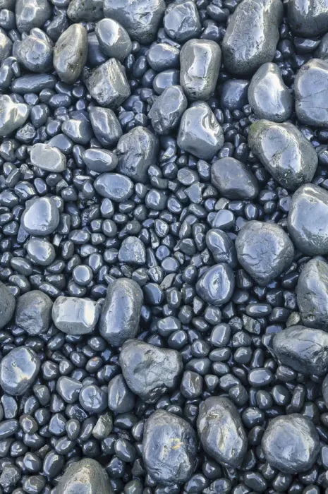 Framed Print : Close-up of beach rocks, Oregon
