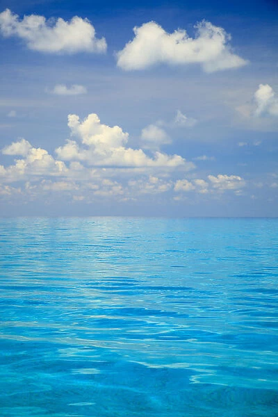 Close-up of blue tropical water, Bahamas