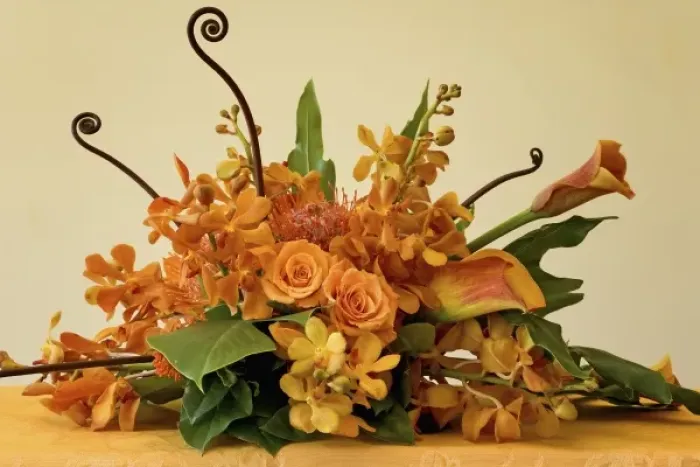 Framed Print : Close-up of colorful flower arrangement on table. Credit as: Don Paulson / Jaynes Framed Print : Close-up of colorful flower arrangement on table. Credit as: Don Paulson / Jaynes