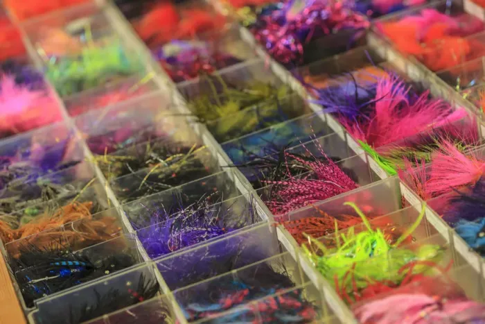 Framed Print : Close-up of fly fishing lures Framed Print : Close-up of fly fishing lures