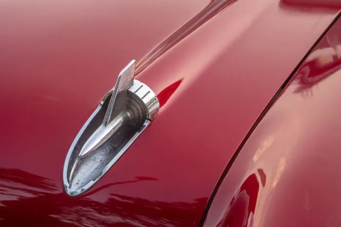 Framed Print : Close-up of hood detail of red 57 Chevrolet Bel Air in Habana, Havana, Cuba Framed Print : Close-up of hood detail of red 57 Chevrolet Bel Air in Habana, Havana, Cuba