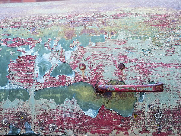 Close-up detail of old trucks in the Palouse
