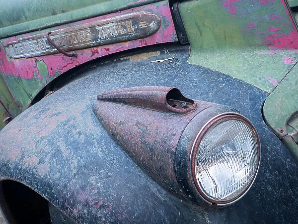 Close-up detail of old trucks in the Palouse. (Editorial Use Only)