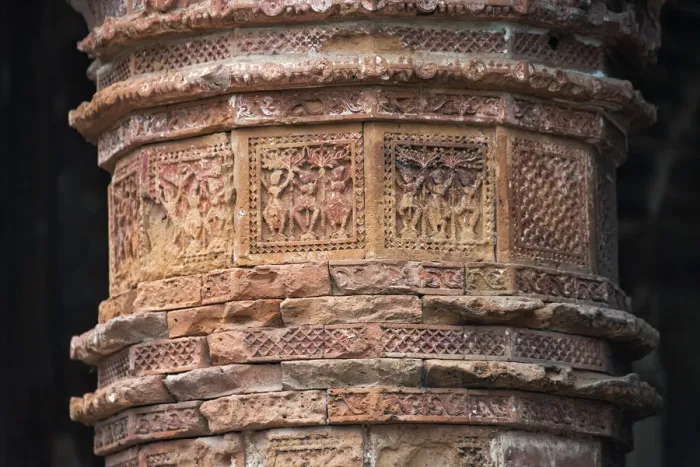 Framed Print : Close-up of relief carving, Puthia Temple Complex, Rajshahi Division, Bangladesh