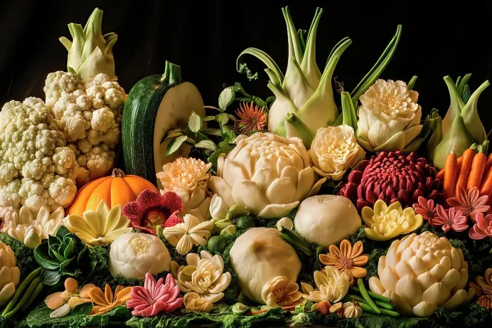 Framed Print : Close-up of vegetable variety. (AI Generated) Framed Print : Close-up of vegetable variety. (AI Generated)