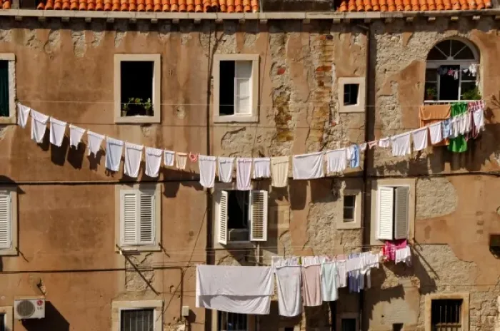 Framed Print : Clothesline. Dubrovnik. Croatia Framed Print : Clothesline. Dubrovnik. Croatia