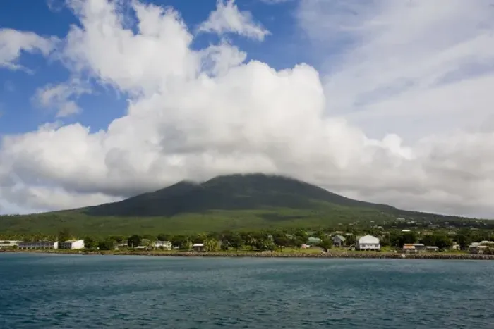 Framed Print : Cloud covered Nevis Peak Framed Print : Cloud covered Nevis Peak