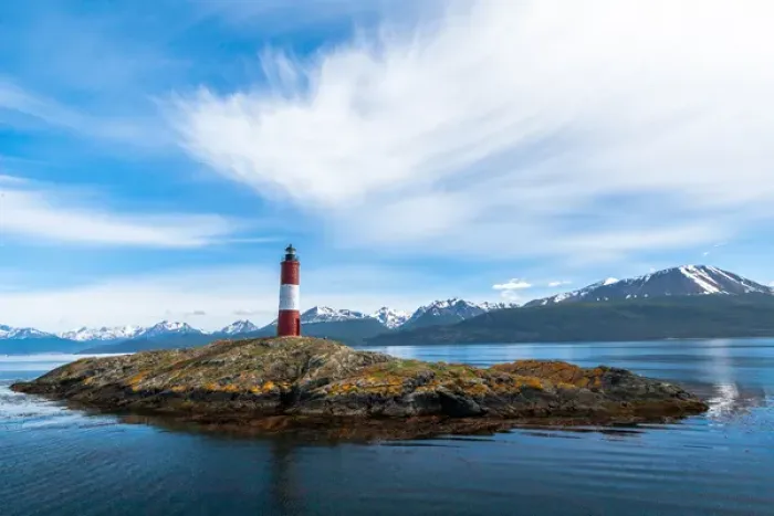 Framed Print : Clouds over lighthouse near Ushuaia, Argentina Framed Print : Clouds over lighthouse near Ushuaia, Argentina