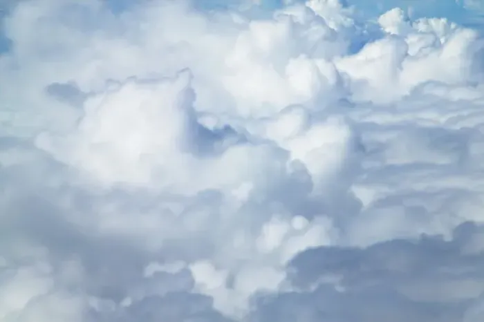 Framed Print : Clouds in the sky