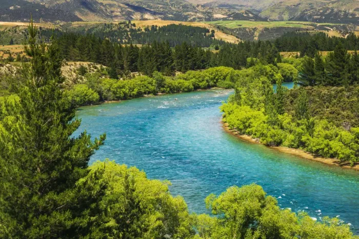 Framed Print : The Clutha River, Central Otago, South Island, New Zealand