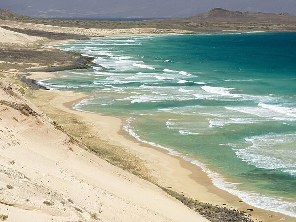 Coastal landscape near Calhau. Island Sao Vicente, Cape Verde
