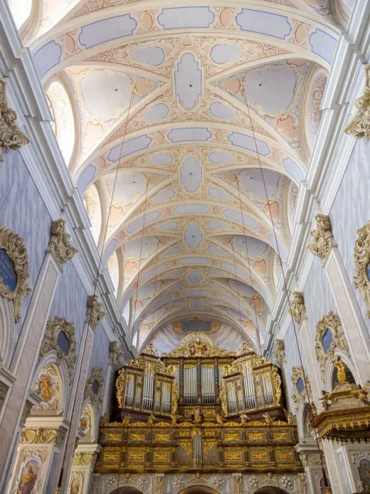 Framed Print : The collegiate church, the interior. Gottweig Abbey, a UNESCO World Heritage Site, Wachau Framed Print : The collegiate church, the interior. Gottweig Abbey, a UNESCO World Heritage Site, Wachau