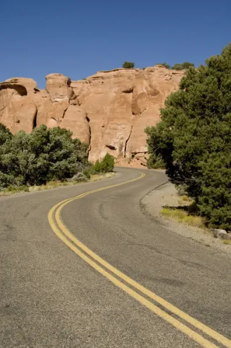 Framed Print : Colorado, Grand Junction, Colorado National Monument. Rim Rock Drive views