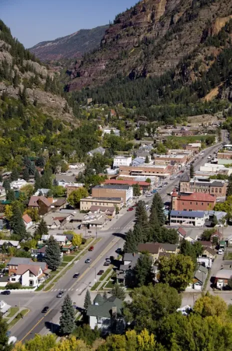 Framed Print : Colorado, US Hwy 550 (aka Million Dollar Highway), Ouray. San Juan Skyway, Colorado s