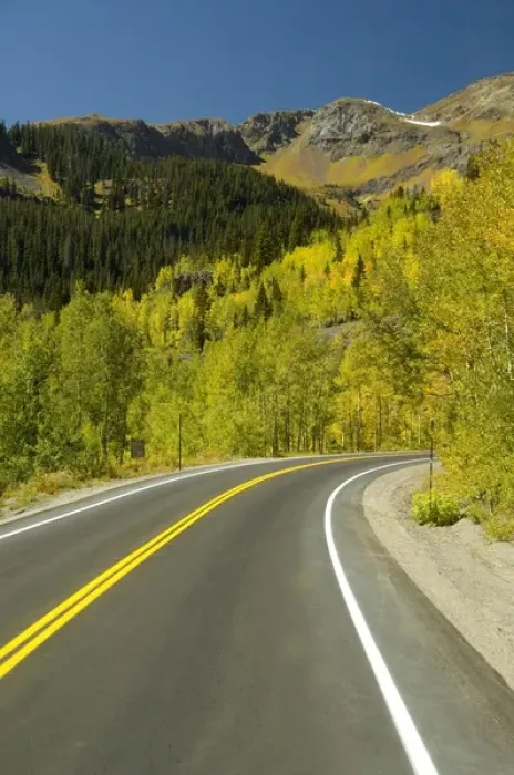Framed Print : Colorado, US Hwy 550 (aka Million Dollar Highway), Red Mountain Pass between Ouray & Silverton