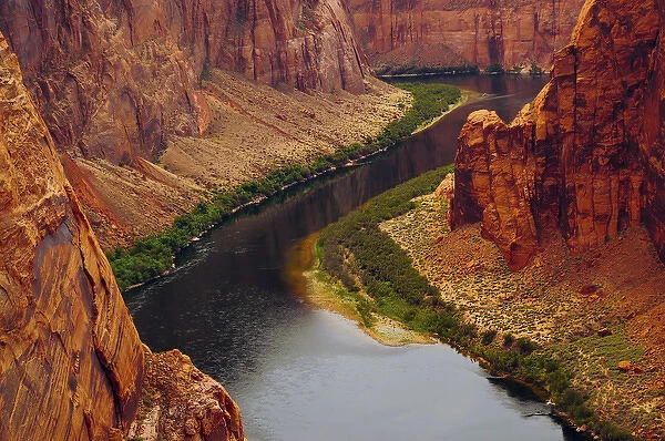 Colorado River from Page, Arizona Overlook, USA