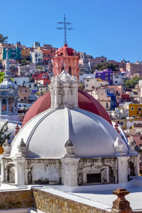 Framed Print : Colored Houses Iglesia de San Roque San Roque Church Market Mercado Hidalgo Guanajuato Framed Print : Colored Houses Iglesia de San Roque San Roque Church Market Mercado Hidalgo Guanajuato