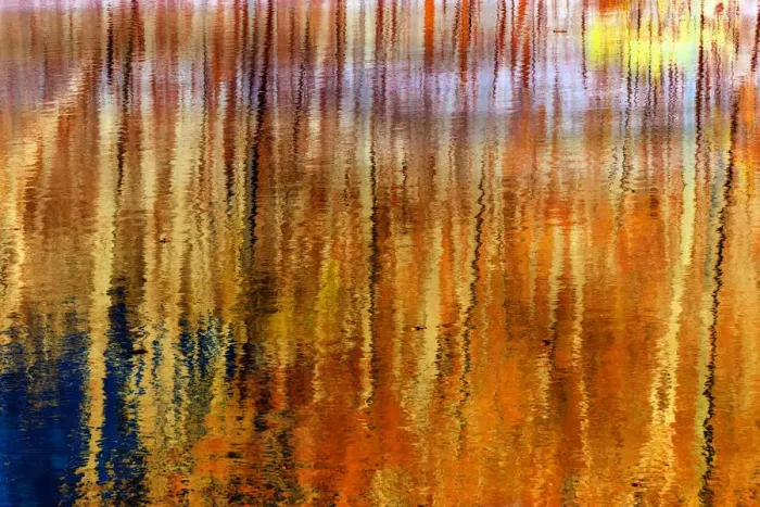 Framed Print : Colorful abstract reflection in lake water Framed Print : Colorful abstract reflection in lake water