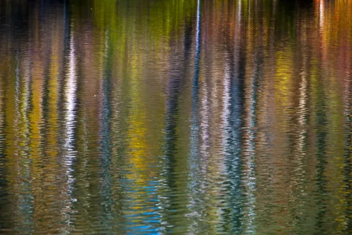 Framed Print : Colorful abstract reflection in lake water Framed Print : Colorful abstract reflection in lake water