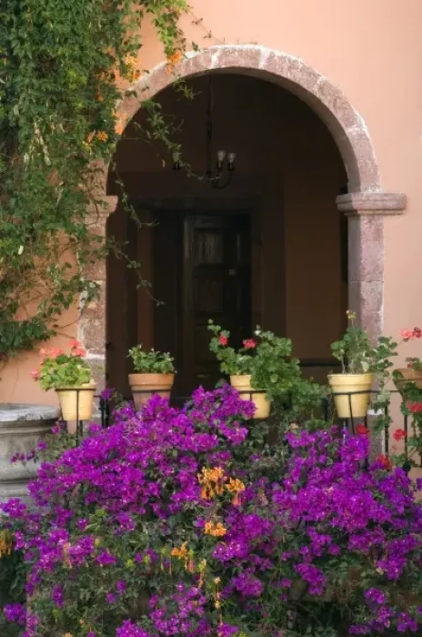 Framed Print : Colorful architecture on the streets of San Miguel de Allende, State of Guanajuato