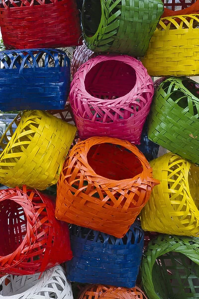 Colorful baskets, Manila, Philippines